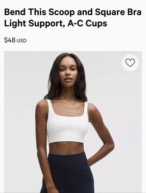 Lululemon Bend This Scoop And Square Bra